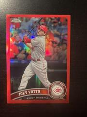 Joey Votto [Red Refractor] #19 Baseball Cards 2011 Topps Chrome Prices