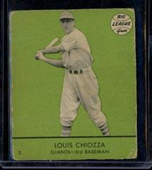 Louis Chiozza [Green Background] #3 Baseball Cards 1941 Goudey Prices