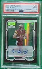 Sam Howell [Gold] #PMR-5 Football Cards 2022 Panini Chronicles Playoff Momentum Rookies Prices