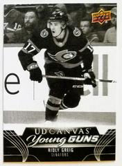 Ridly Greig [Black & White] #C97 Hockey Cards 2023 Upper Deck UD Canvas Prices
