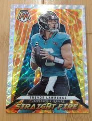 Trevor Lawrence #SF-10 Football Cards 2022 Panini Mosaic Straight Fire Prices