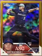 Justin Steele [Gold] #ASGC-37 Baseball Cards 2023 Topps Chrome Update All Star Game Prices