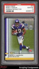 Percy Harvin [Pigskin Refractor] #73 Football Cards 2009 Topps Finest Prices