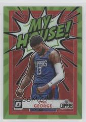 Paul George [Lime Green] Basketball Cards 2020 Panini Donruss Optic My House Prices