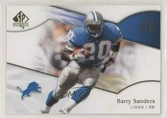 Barry Sanders #114 Football Cards 2009 SP Authentic Prices