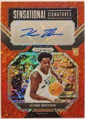 Kobe Brown [Red Shimmer] #SS-KBW Basketball Cards 2023 Panini Prizm Draft Picks Sensational Signatures Prices