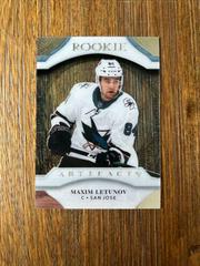 Maxim Letunov Hockey Cards 2021 Upper Deck Artifacts 2020-21 Update Clear Cut Rookies Prices