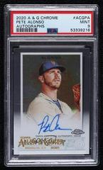 Pete Alonso #ACG-PA Baseball Cards 2020 Topps Allen & Ginter Chrome Autographs Prices