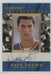 Dave Brown Football Cards 1996 Pinnacle Laser View Inscriptions Autographs Prices