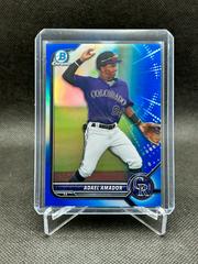 Adael Amador [Blue] #BDC-59 Baseball Cards 2022 Bowman Draft Chrome Prices