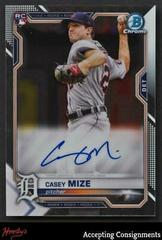 Casey Mize #BCRA-CM Baseball Cards 2021 Bowman Chrome Rookie Autographs Prices
