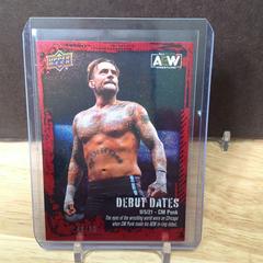CM Punk [Red] Wrestling Cards 2022 Upper Deck AEW Debut Dates Prices