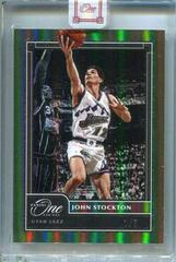John Stockton [Green] #159 Basketball Cards 2021 Panini One and One Prices