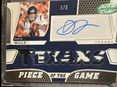 Davis Mills [Green] Football Cards 2022 Panini Certified Piece of the Game Signatures Prices