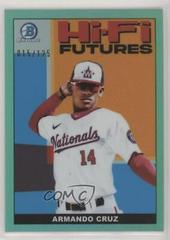 Armando Cruz [Aqua Refractor] #HIFI-24 Baseball Cards 2022 Bowman Hi Fi Futures Prices