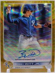 Bobby Witt Jr. [Gold Wave] #RA-BW Baseball Cards 2022 Topps Chrome Rookie Autographs Prices