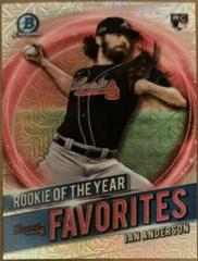 Ian Anderson [Mega Box Mojo] #RRY-IA Baseball Cards 2021 Bowman Chrome Rookie of the Year Favorites Prices