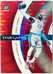LeBron James [Red Pulsar] Basketball Cards 2021 Panini Donruss Optic Star Gazing Prices