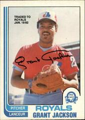 Grant Jackson Baseball Cards 1982 O Pee Chee Prices