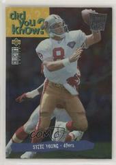 Steve Young [Player's Club Platinum] #43 Football Cards 1995 Collector's Choice Prices