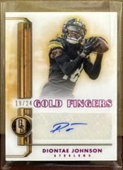Diontae Johnson [Rose Gold] #GF-DJ Football Cards 2023 Panini Gold Standard Fingers Autographs Prices