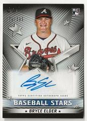 Bryce Elder [Black] Baseball Cards 2022 Topps Update Stars Autographs Prices