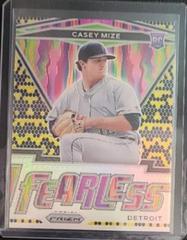 Casey Mize [Snake Skin Prizm] Baseball Cards 2021 Panini Prizm Fearless Prices