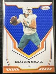 Grayson McCall #65 Football Cards 2024 Sage Prices