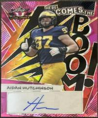 Aidan Hutchinson [Crystal Pink] #BA-AH1 Football Cards 2022 Leaf Valiant Autographs Prices