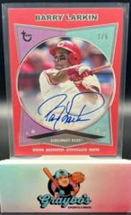 Barry Larkin [Red] #AC-BL Baseball Cards 2023 Topps Brooklyn Collection Autographs Prices