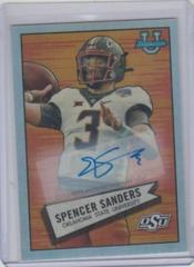 Spencer Sanders [Autograph] Football Cards 2022 Bowman Chrome University 1952 Prices