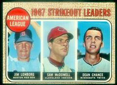 AL Strikeout Leaders #12 Baseball Cards 1968 Topps Prices