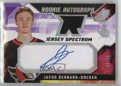 Jacob Bernard Docker [Spectrum] #BE Hockey Cards 2021 SPx Rookie Auto Jersey Prices