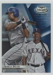 Adrian Beltre [Class 1 Blue] #93 Baseball Cards 2018 Topps Gold Label Prices
