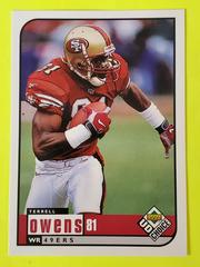 Terrell Owens #81 Football Cards 1998 Upper Deck UD Choice Prices