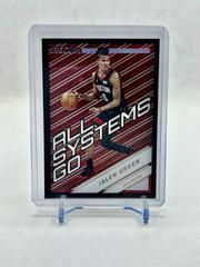 Jalen Green #10 Basketball Cards 2021 Panini Recon All Systems Go Prices