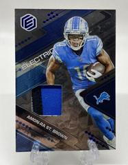 Amon Ra St. Brown [Cobalt] #ELE-23 Football Cards 2022 Panini Elements Electric Prices