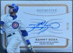 Sammy Sosa Baseball Cards 2023 Topps Definitive Legendary Autograph Collection Prices