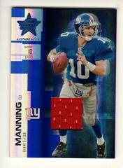 Eli Manning [Material Sapphire] #4 Football Cards 2007 Leaf Rookies & Stars Longevity Prices
