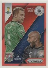 Manuel Neuer, Tim Howard [Red Prizm] #16 Soccer Cards 2014 Panini Prizm World Cup Matchups Prices