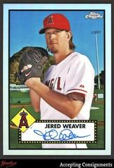 Jered Weaver [Refractor] Baseball Cards 2021 Topps Chrome Platinum Anniversary Autographs Prices