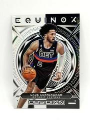 Cade Cunningham #24 Basketball Cards 2022 Panini Obsidian Equinox Prices