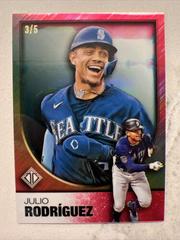 Julio Rodriguez [Red Refractor] #63 Baseball Cards 2023 Topps Transcendent Prices