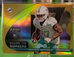 Jaylen Waddle [Gold] #BTN-JWA Football Cards 2021 Panini Playoff Behind the Numbers Prices
