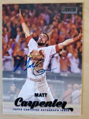 Matt Carpenter [Black Foil] #SCA-MC Baseball Cards 2017 Stadium Club Autographs Prices