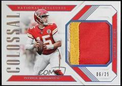 Patrick Mahomes II [Prime] Football Cards 2018 National Treasures Colossal Materials Prices
