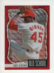 Bob Gibson [Red Wave Prizm] #OS-3 Baseball Cards 2021 Panini Prizm Old School Prices