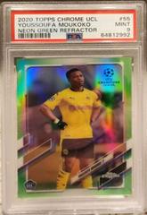 Youssoufa Moukoko [Neon Green] #55 Soccer Cards 2020 Topps Chrome UEFA Champions League Prices