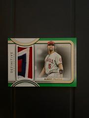 Albert Pujols [Green] Baseball Cards 2022 Topps Definitive Jumbo Relic Collection Prices