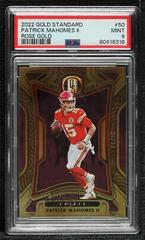 Patrick Mahomes II [Rose Gold] #50 Football Cards 2022 Panini Gold Standard Prices